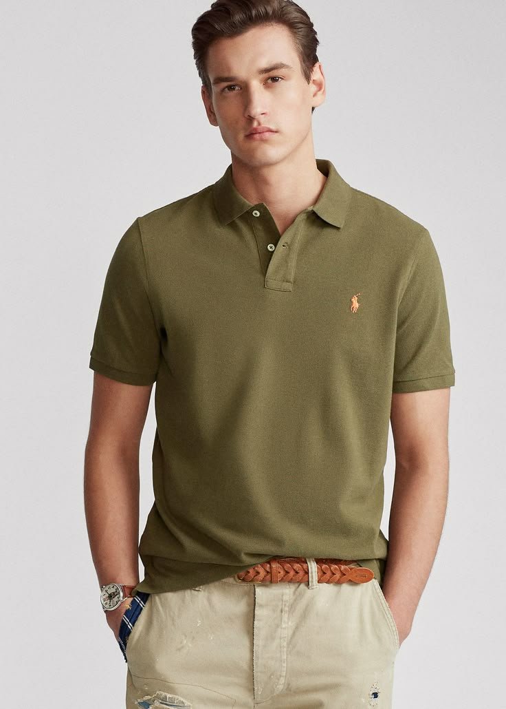 best t-shirts in tirur-olive green polo